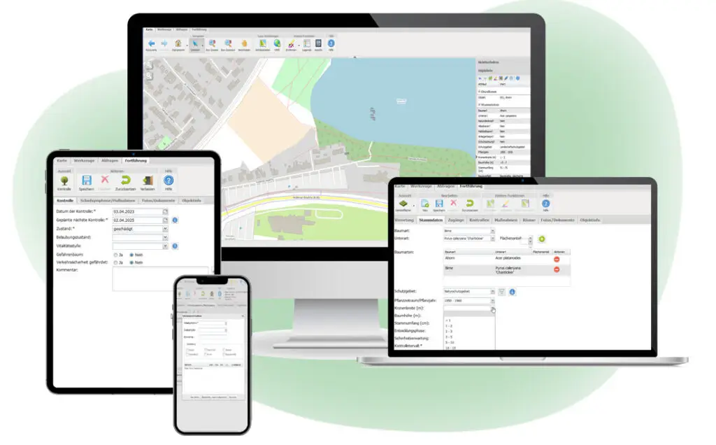 Produkt auf verschiedenen Endgeräten